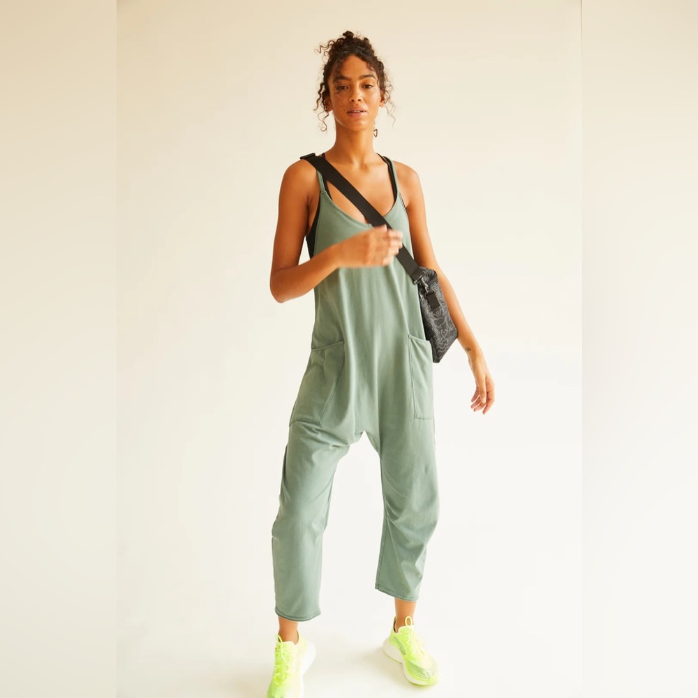 Free People Movement Hot Shot Onesie in Lush Pine